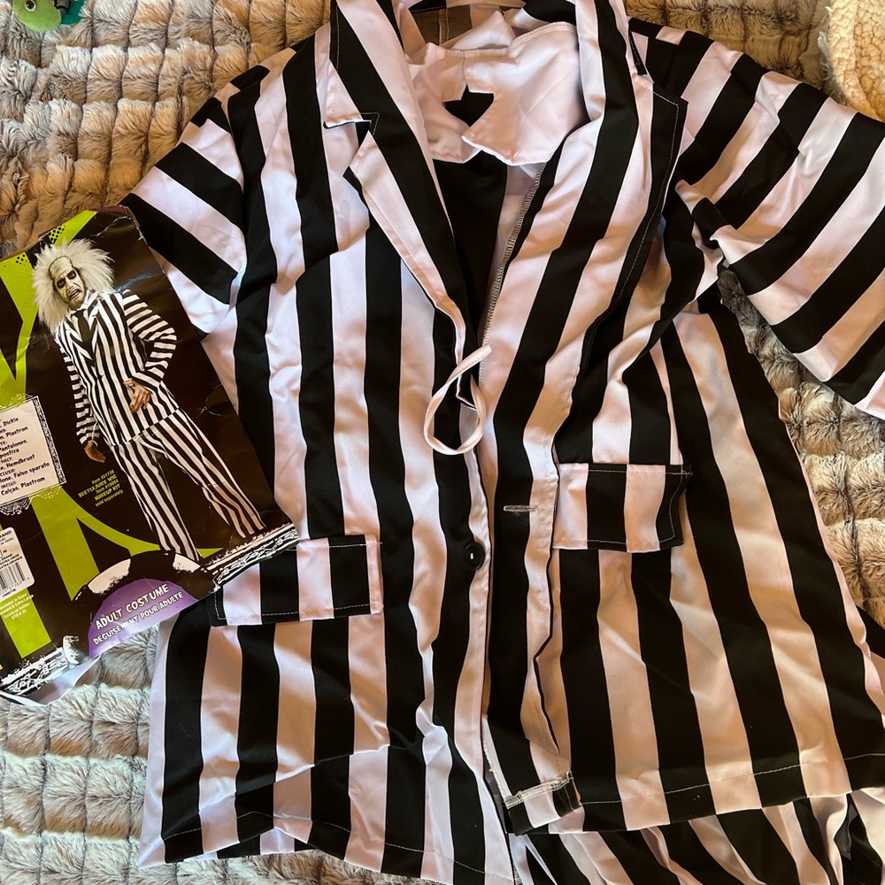 Beetle juice Halloween costume.